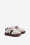Dziecięce Sneakersy Zapinane Na Rzep Białe Tromella 