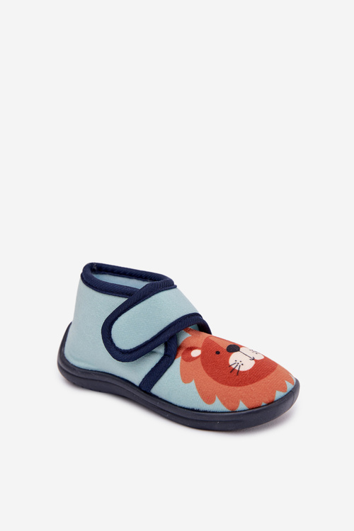 Dziecięce Kapcie Na Rzep Niebieskie Katline 