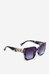 Women's Sunglasses with Decorative Detail UV400 Black