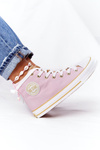 Trampki Wysokie Big Star Różowe HH274447