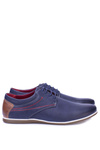 Men's Sporty Navy Blue Casual Marlabo Half Boots