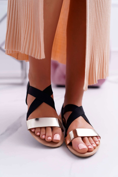 Women's Elegant Gold Carme Sandals