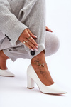 Classic Heels On A Heel White Odessa