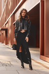 Leather Heeled Boots Black Melisandra