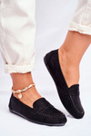 Women’s Loafers Material Black Panay