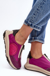 Buty Sportowe Skóra Damskie Maciejka 06296-15 Fuksja