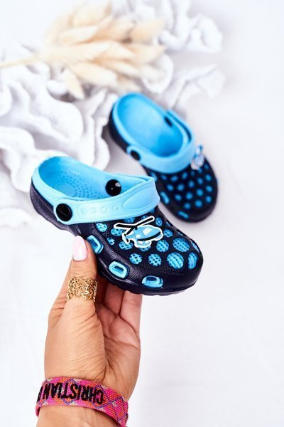 Children's Foam Slippers Crocs Navy Blue Jupiter