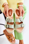 Classic Suede Women's Slippers Green Casilda