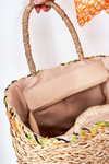 Braided Beach Bag NOBO XK0440 Beige