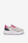 Ladies Sports Shoes With Mesh And Studs Gray Ogalda