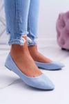 Blue Women's Bueno Suede Ballerinas