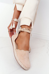 Suede Espadrilles On A Straw Sole S.Barski Beige