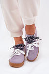 Low Women's Sneakers With Double Lacing Purple Ventus