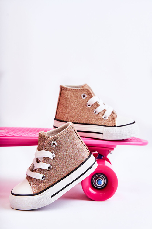 Children's High Sneakers Rose Gold Catrina