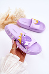 Children's Foam Slippers Dinosaur Violet Dario