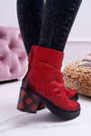 Maciejka Leather Women's Boots Red 04216-08/00-3