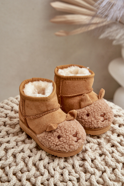 Insulated Children's Snow Boots Llama Camel Esandira