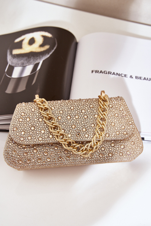 Embellished Evening Bag Gold Kariti
