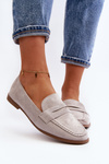 Women's Classic Gray Moccasins Olevin