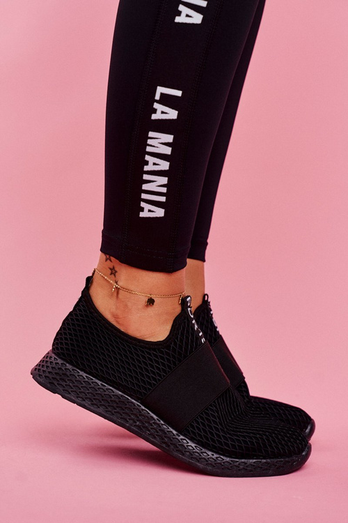 Women's Sport Shoes Slip On Black La Fiesta