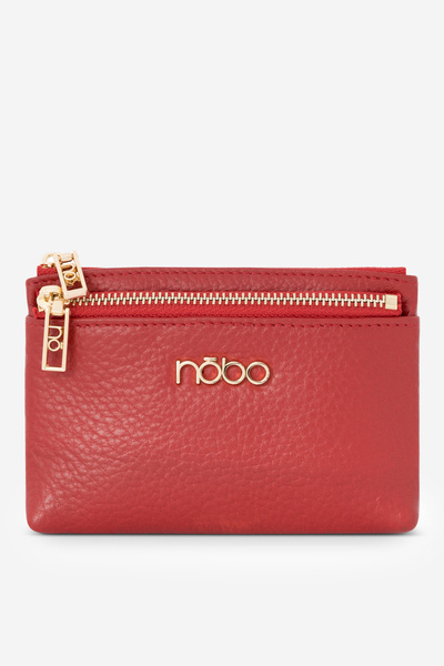 Women's Small Wallet Made of Natural Leather Nobo NPUR-LR110-C005 Red