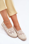 Lace Women's Beige Espadrilles Adelira