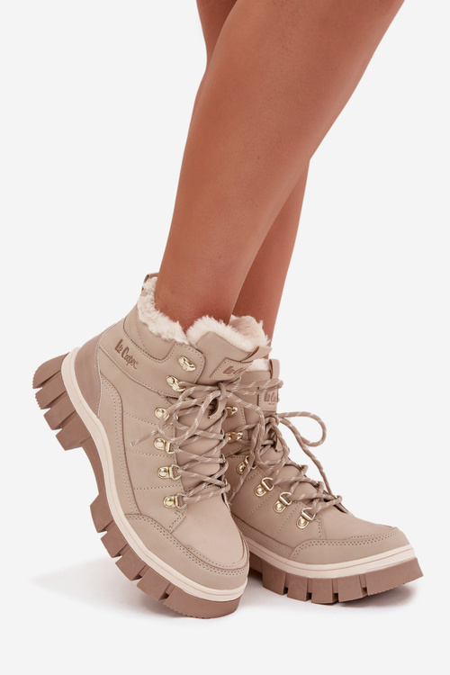 Insulated Women's Trappers Lee Cooper LCJ-25-31-3910 Beige