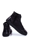 Men's Sneakers Leather Shoes GOE Black GG1N3019