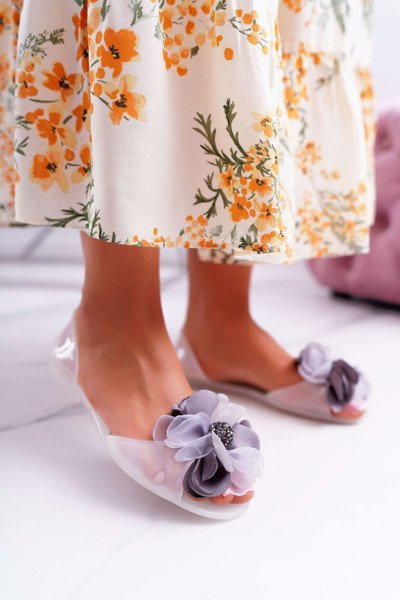 Lu Boo | Rubber Ballerina Meliski Ballerinas White