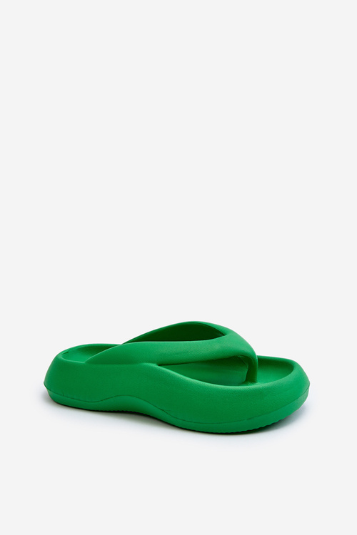 Women's Foam Flip Flops Green Roux