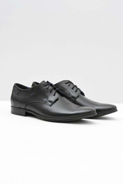 Elegant Men's Black Half Boots Gaspare Poland Leather