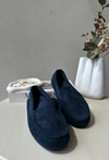 Women's Black Faux Suede Moccasins Amrutia