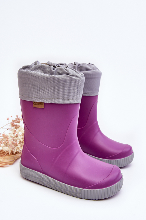 Children's Wellies With Lining Snow Wave Gokids 981 Purple