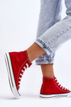 Women's Classic High Sneakers Red Remos