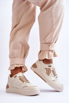 Women's Leather Sport Shoes Beige Nancey