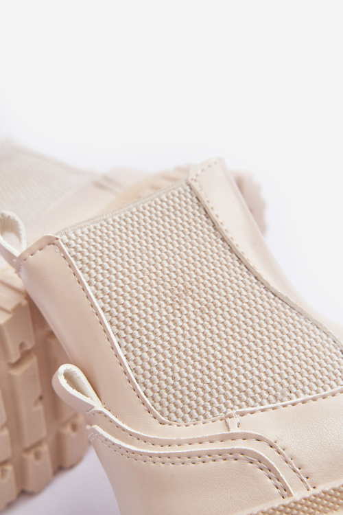 Kids Zip-Up Insulated Boots Beige Jolynn