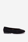 Classic Ballet Flats Made Of Eco Suede Black Osallin