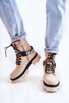 Suede High Boots With Warming Beige Danity 