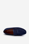 Men's Eco Suede Loafers Navy Blue Nedlin