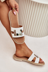 Womens Flat Sandals With Decorative Detail White Artiker 56C1334