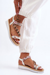 Comfortable Women's Wedge Sandals White Jodie