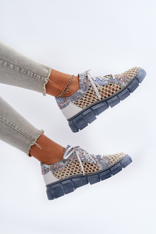 Women's Leather Shoes Maciejka 05850-06 Blue