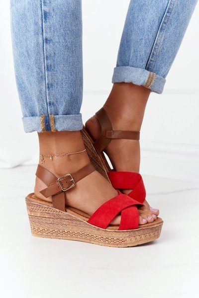 Wedge Sandals S.Barski GD-38 Red