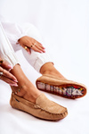 Women's Suede Loafers Dark Beige Millare