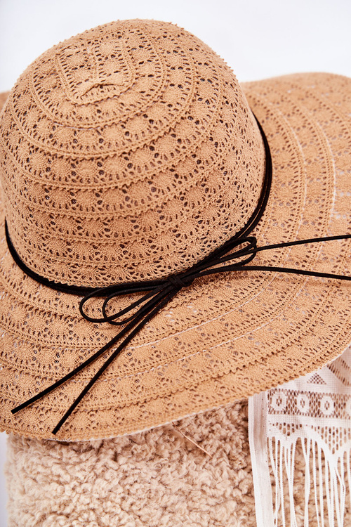 Women's Openwork Hat Brown Elif