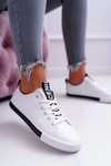 Women's Sneakers White Black Strap Nigrid