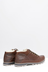 Men's Brown Warmed Trafer Half Boots