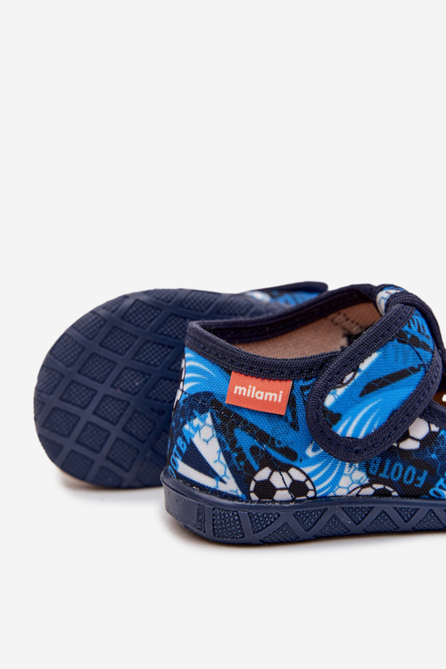 Kapcie Milami Dla Dziewczynek Na Rzep Piłki Granatowe Jasimrra