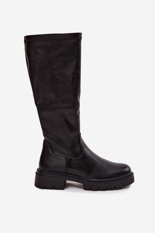Women's Boots from Eco Leather Black Oceana