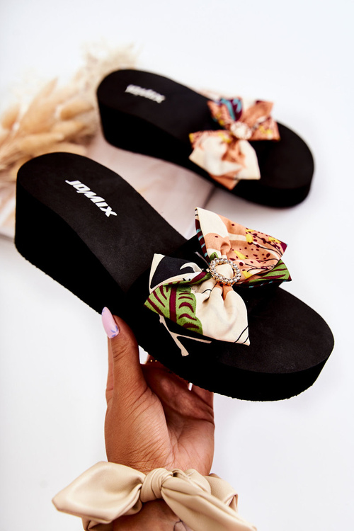 Women's Foam Wedge Slippers Beige Silana